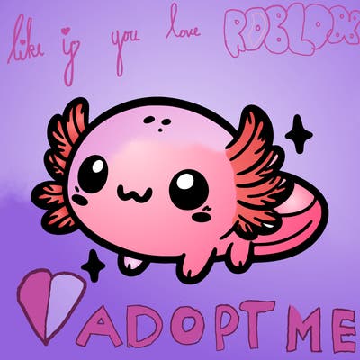 cute easy baby axolotl