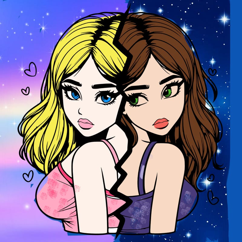 realistic girl split