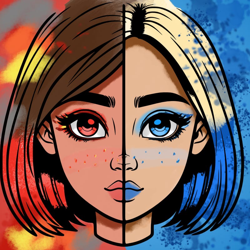 realistic girl split