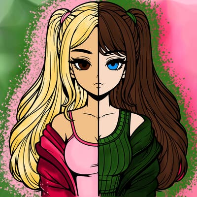 realistic girl split