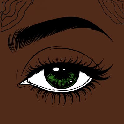 eye closed realistic