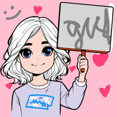 realistic girl holding up a sign