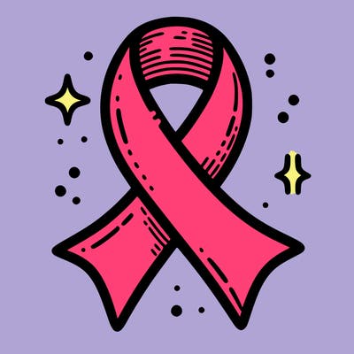 ribbon symbol of national breast cancer awareness month