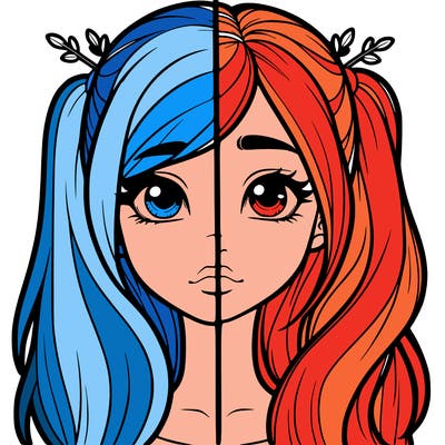 realistic girl split