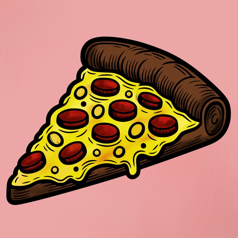 single slice of pizza