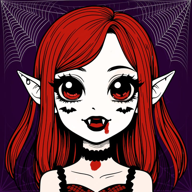 vampire girl realistic