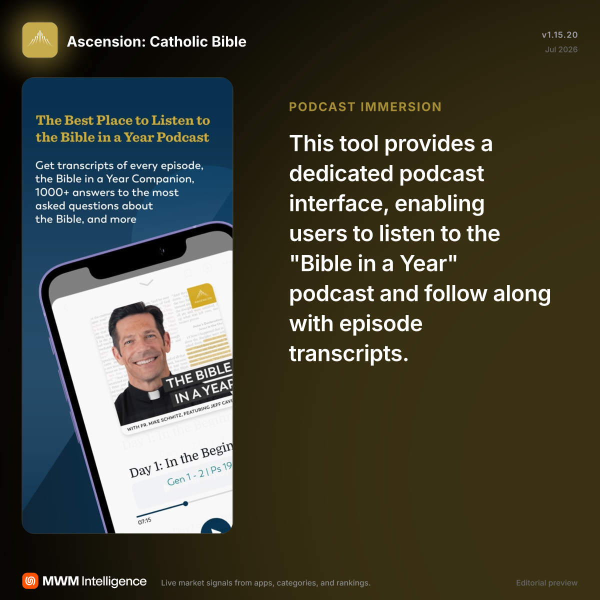 Ascension: Catholic Bible - Reference App | MWM