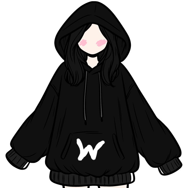 girl in oversized hoodie