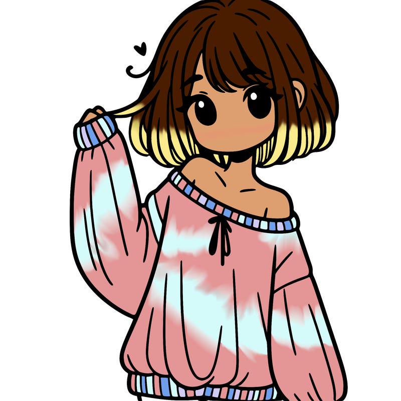 girl in baggy sweater hanging off her shoulder