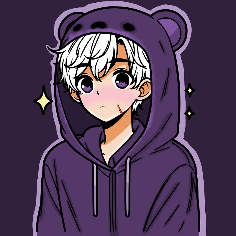 a 17 year old boy in a cute animal hoodie