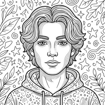Explore your artistic side with this captivating dot work portrait coloring page, perfectly designed for teens. This intricate template offers a trendy subject and unique shading challenges, ideal for creative expression and relaxation.