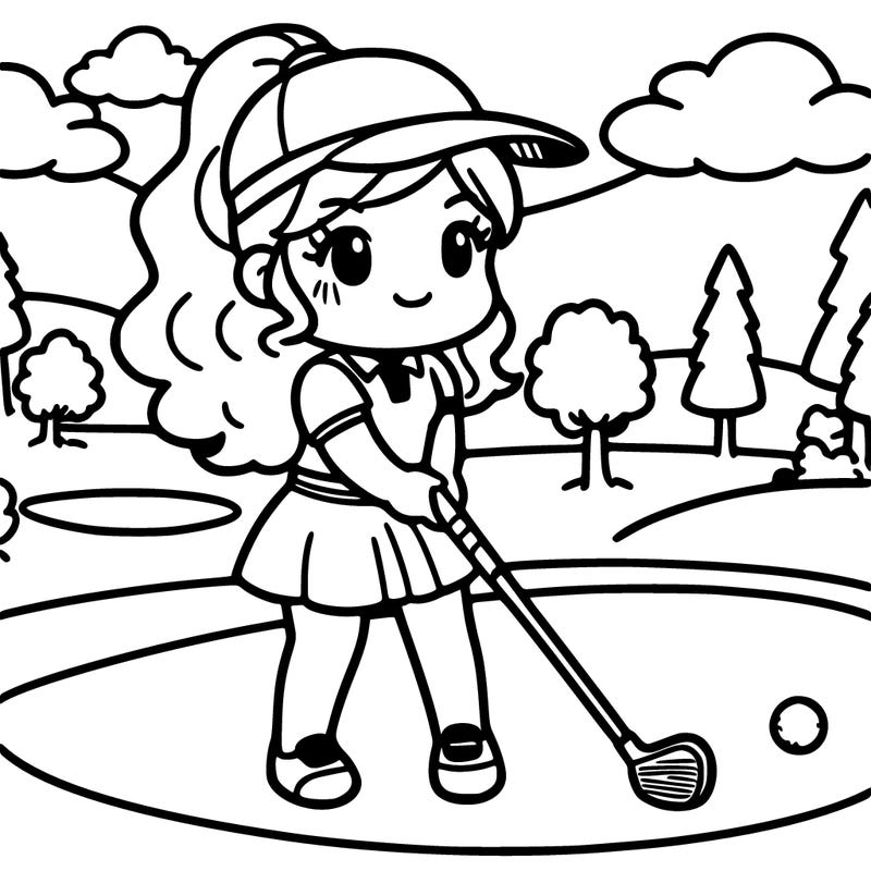 golf girl
