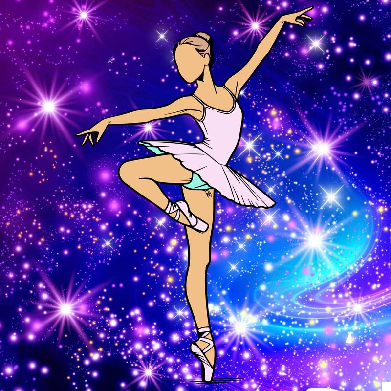 realistic person doing ballet