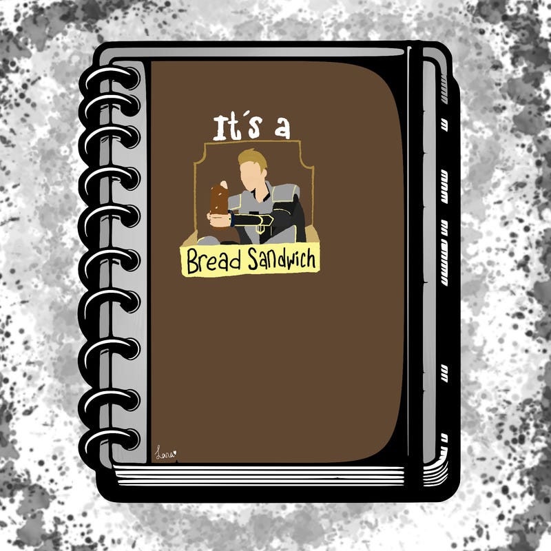 blank, realistic notebook