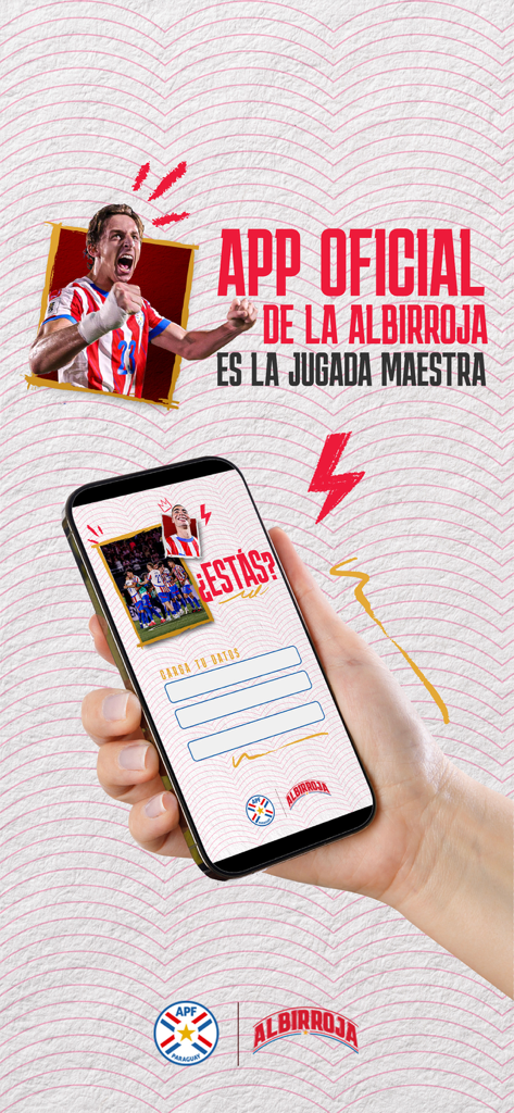 APF - App Oficial - Offizielle App des Paraguayan Football Association mit der Nationalmannschaft Albirroja.