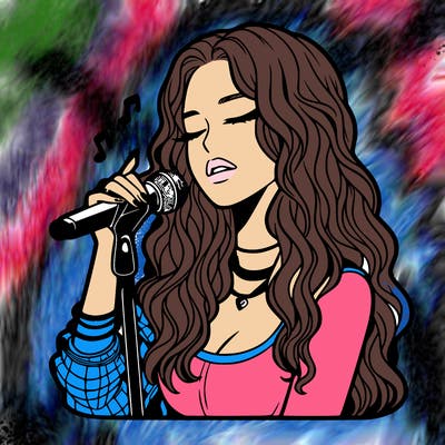 realistic female singer