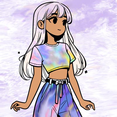 girl in a cute crop top