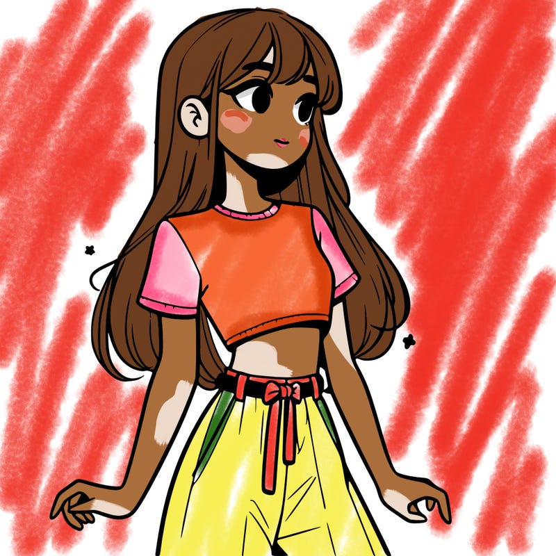 girl in a cute crop top