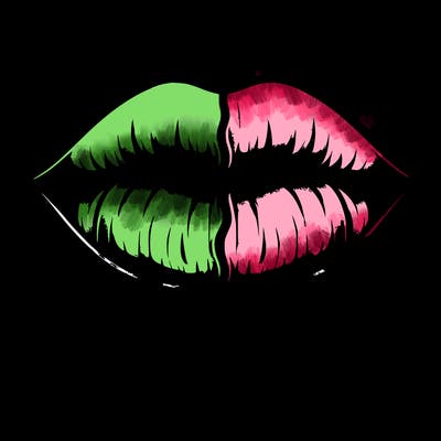 realistic lip split in fourth . 1 fourth ice 1 fire 1wind 1 earth