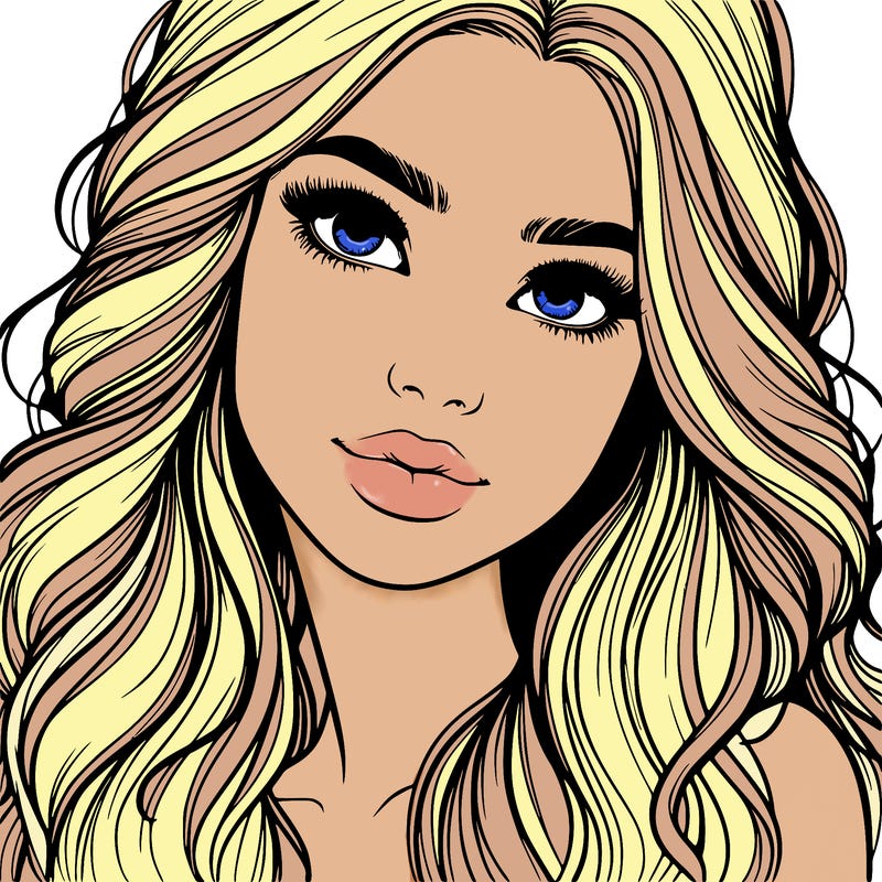 beautiful realistic girl