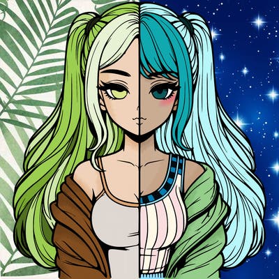 realistic girl split