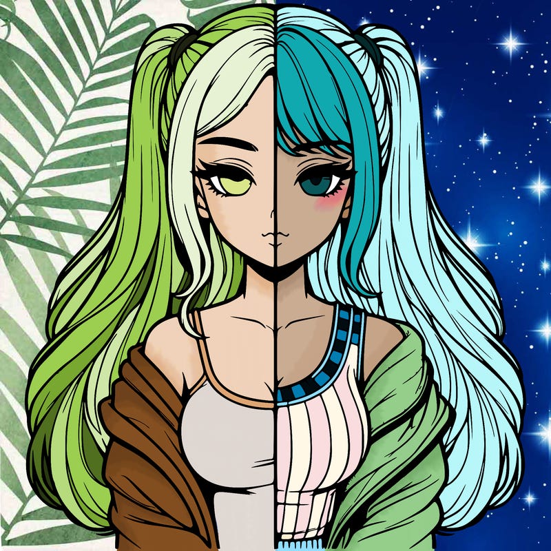 realistic girl split