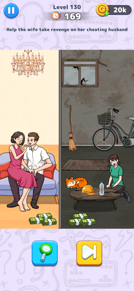 Prison Puzzle: Brain Twist - Prison Puzzle Brain Twist mobile game gameplay showing a revenge level