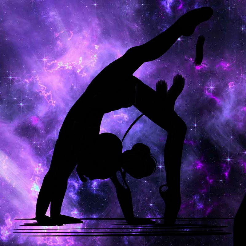 girl doing gymnastics