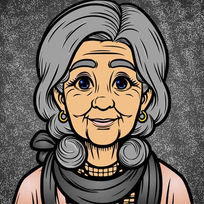 realistic old ladey