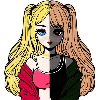 realistic girl split