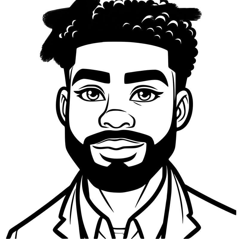 black man with beard