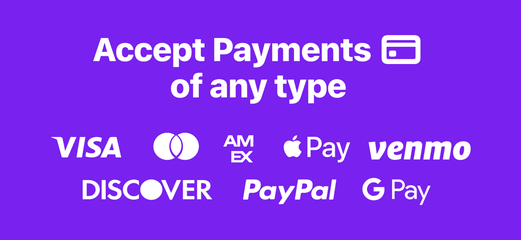 Invoices: Simple Invoice Maker - Accept payments via Visa Mastercard Apple Pay Venmo and PayPal