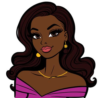 bold and clean: beautiful coquette woman