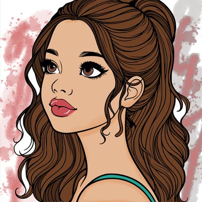 beautiful realistic girl