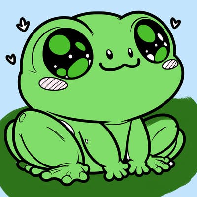 cute frog person realistic