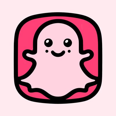 snapchat logo without a face