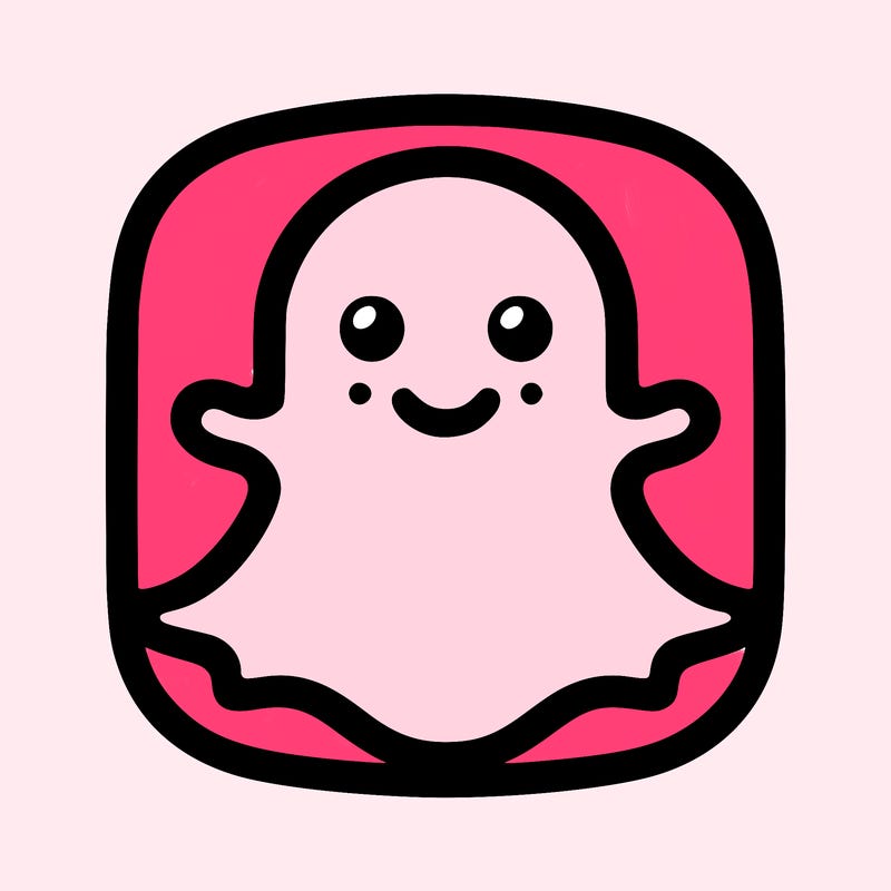 snapchat logo without a face