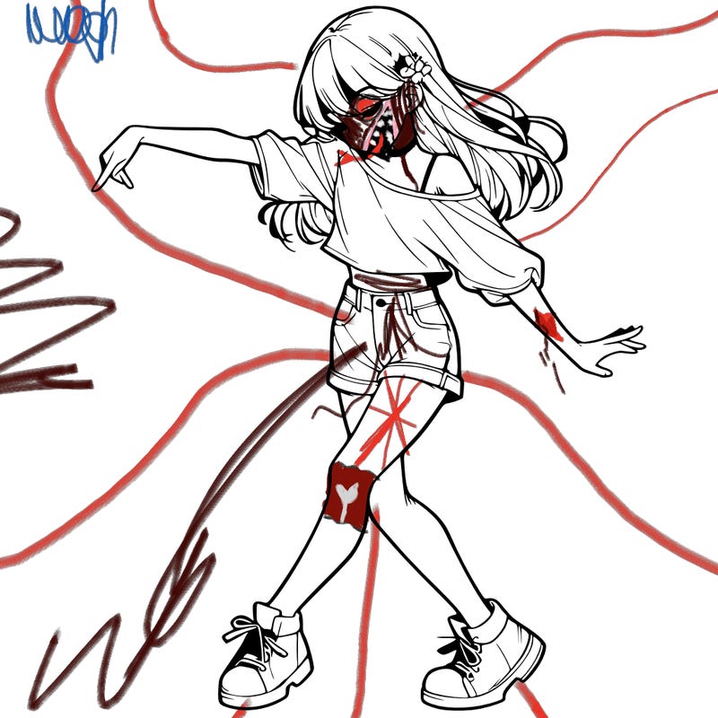 realistic girl danceing