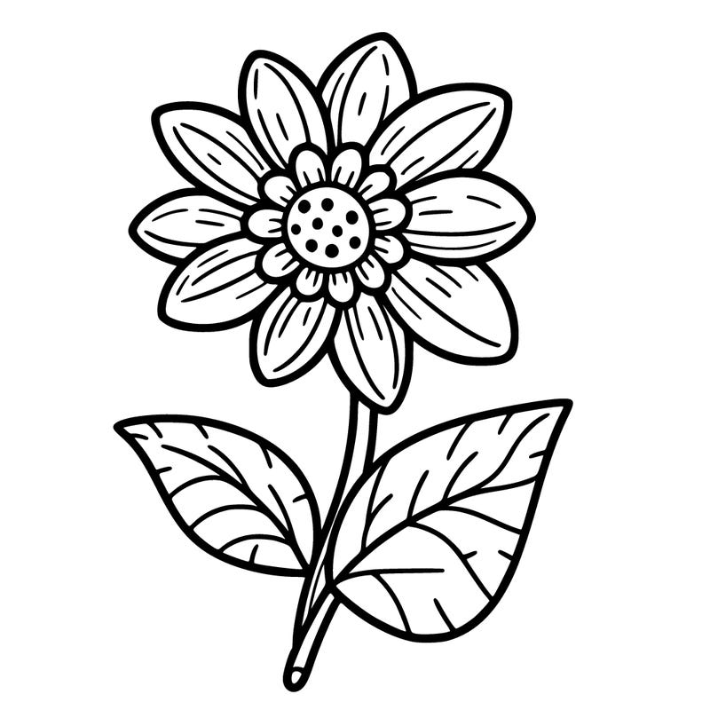 one big flower