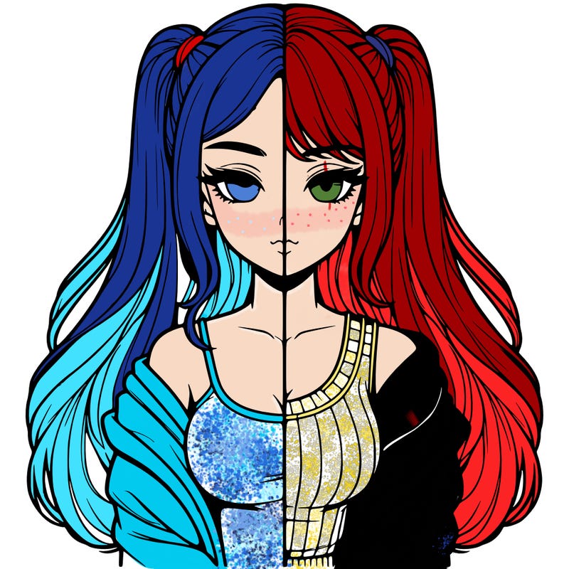 realistic girl split