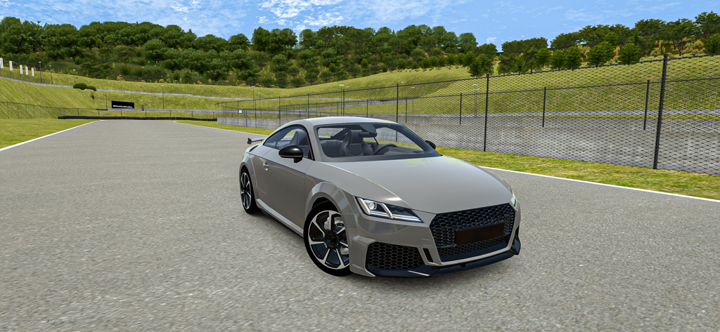 Fast Lap Racing - Grey sports car on a realistic race track in Fast Lap Racing