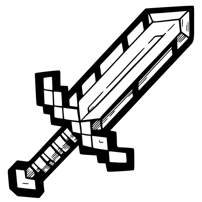 a minecraft sword