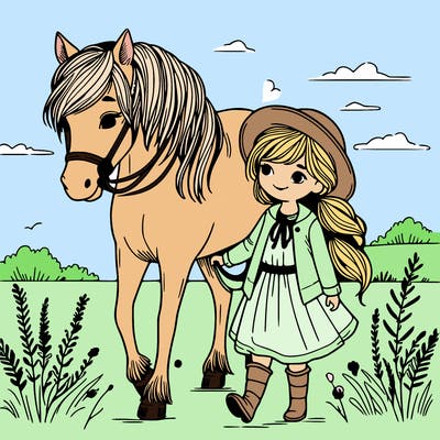girl and horse
