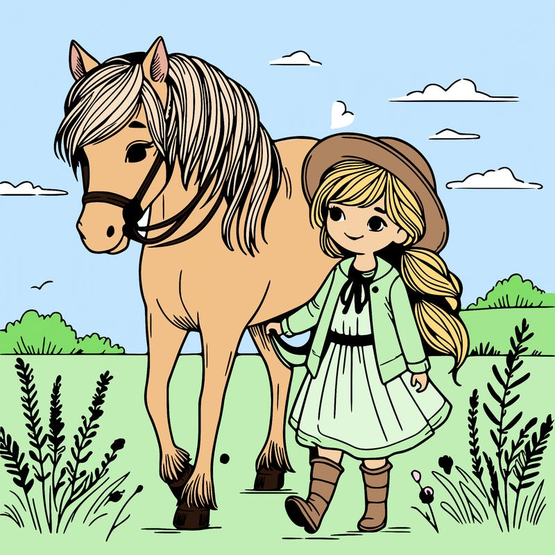 girl and horse