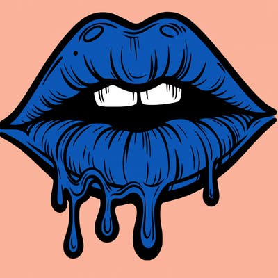 lips that look realistic and drip