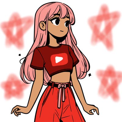 girl in a cute crop top