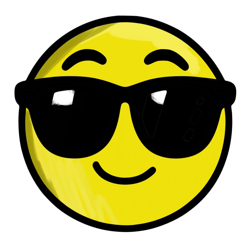 emoji with sunglasses