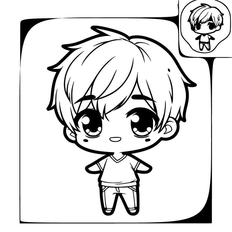 chibi cute boy