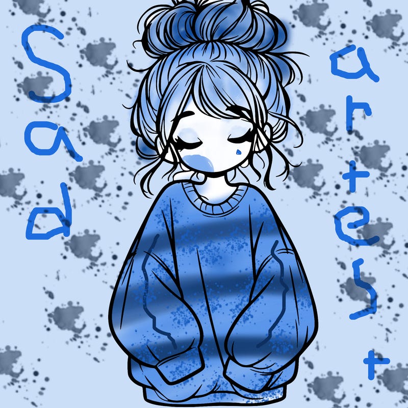 girl with baggy sweatshirt and messy bun