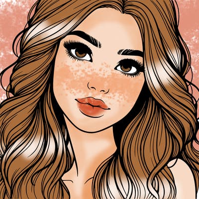 beautiful realistic girl